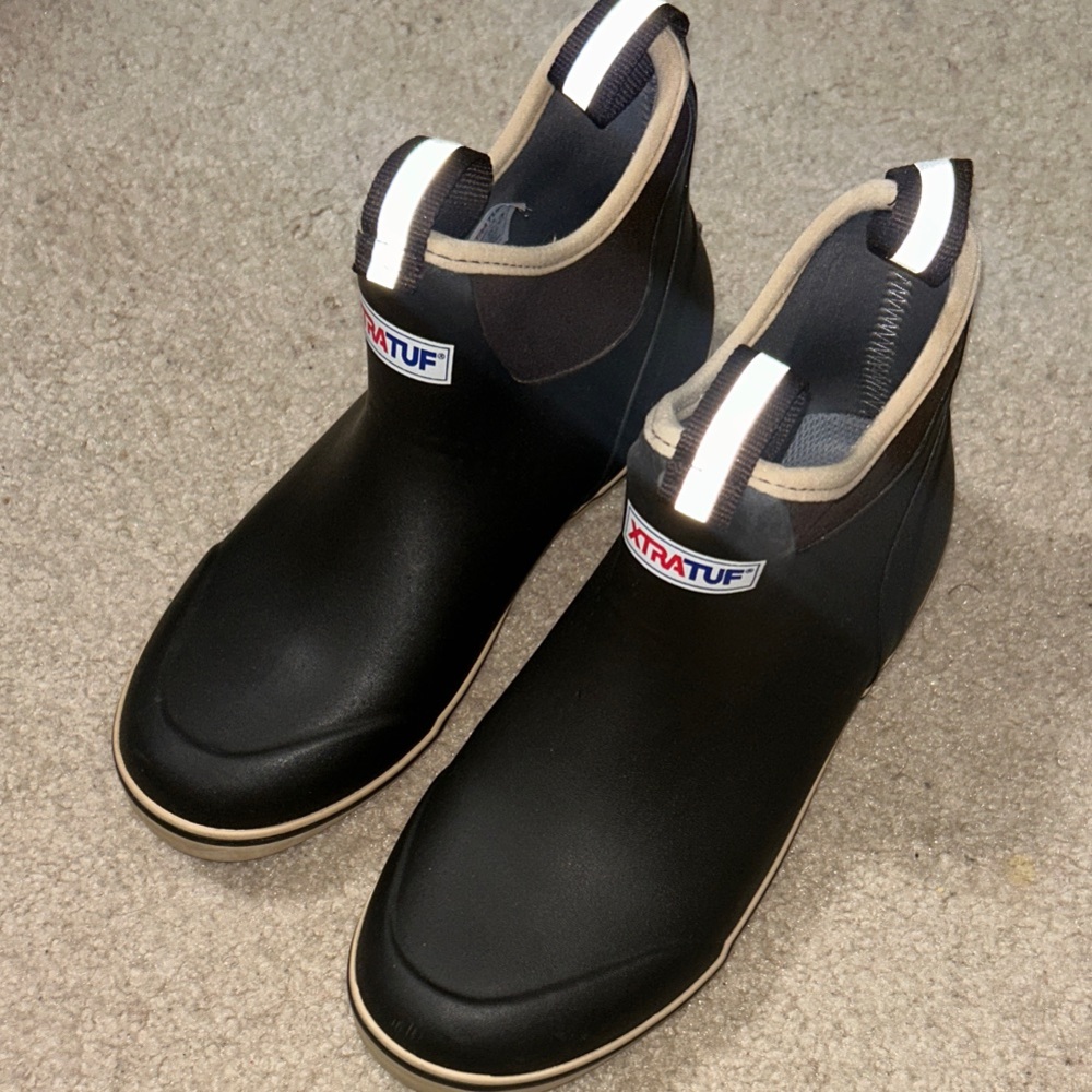 XTRATUF Women's Black Ankle Rain Boots